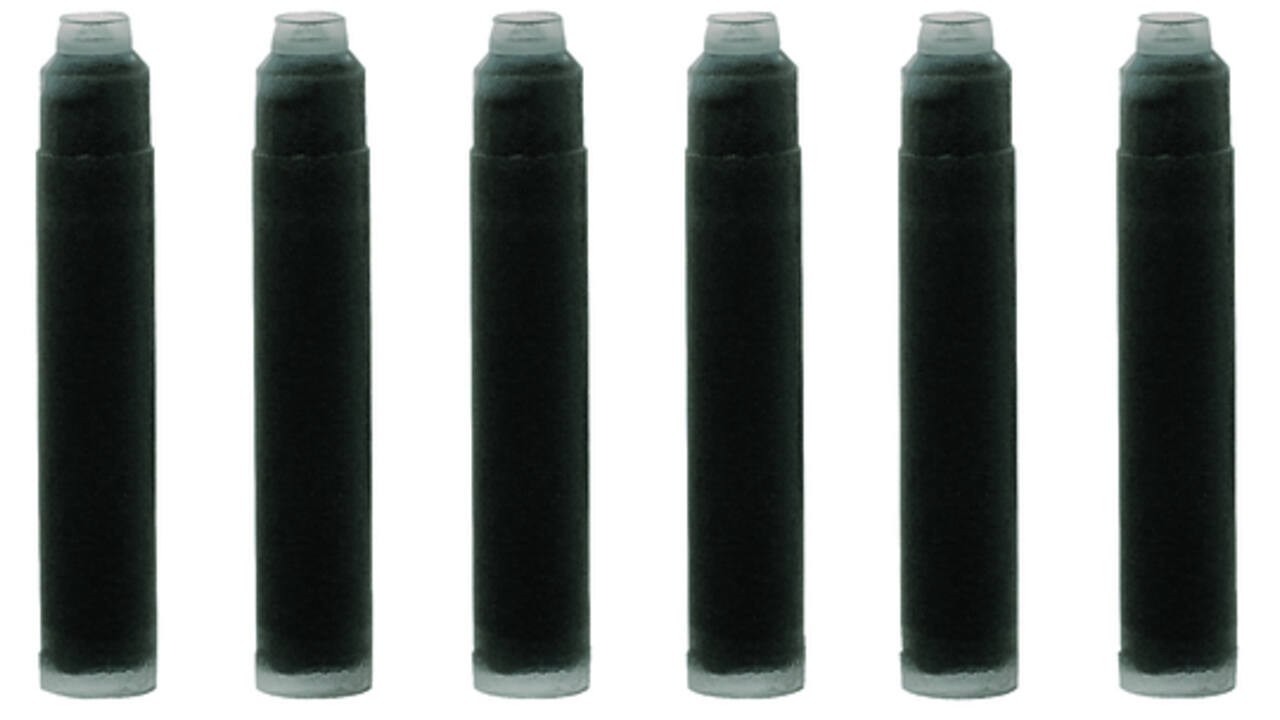 Inktpatroon Waterman internationaal zwart pak à 6 stuks