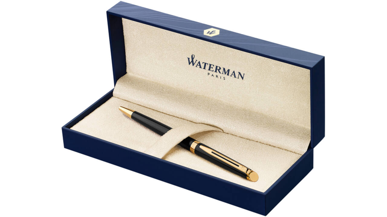 Balpen Waterman Hémisphère black lacquer GT medium