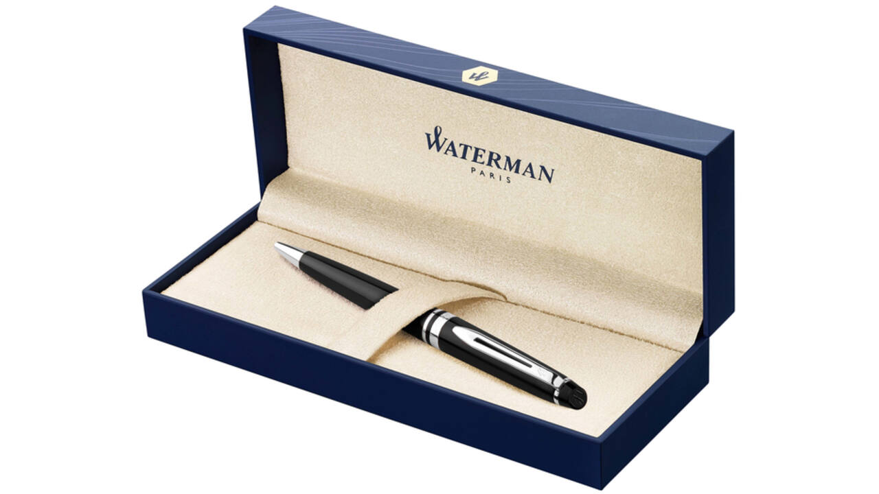 Balpen Waterman Expert black lacquer CT medium