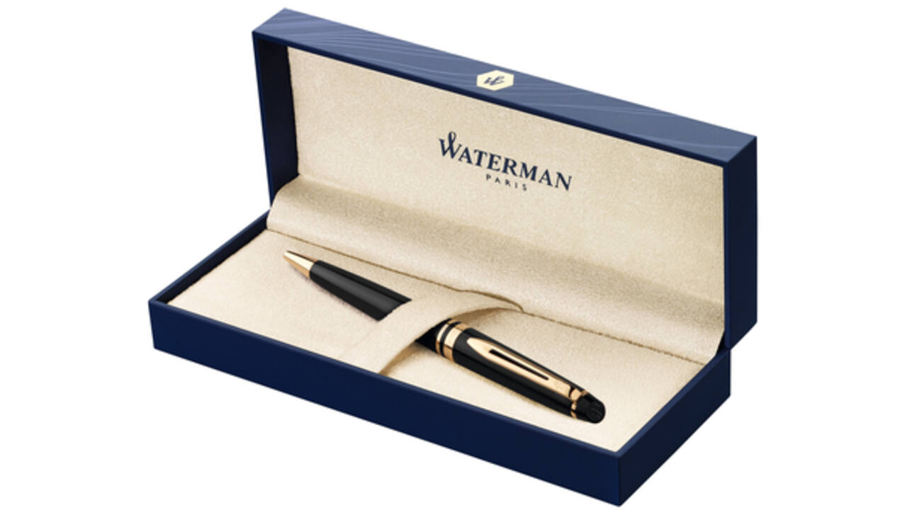 Balpen Waterman Expert black lacquer GT medium