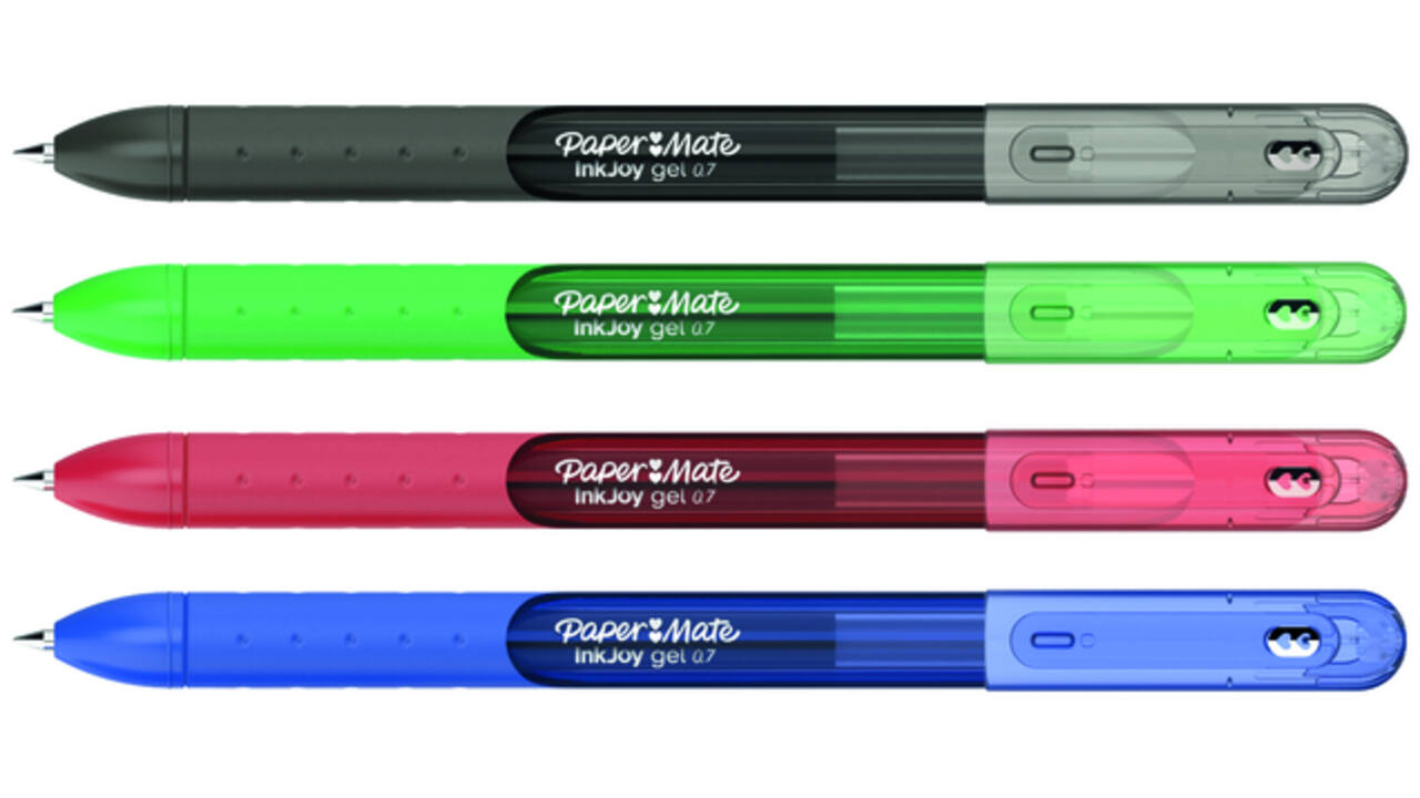 Gelschrijver Paper Mate Inkjoy 600 stick STD assorti