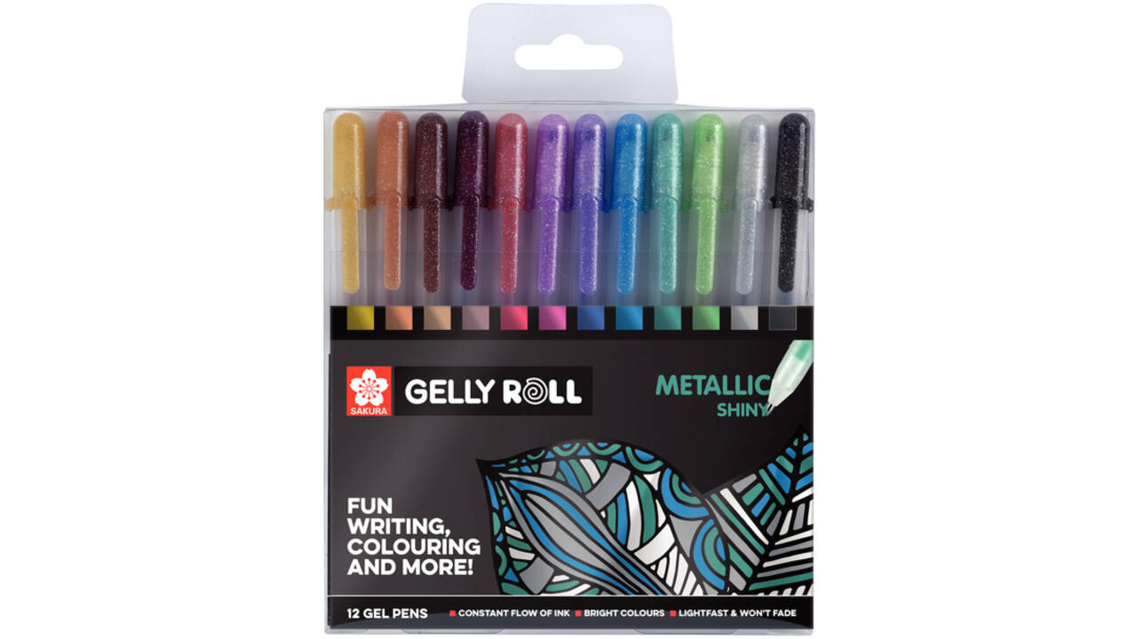Gelschrijver Sakura Gelly Roll Metallic glans assorti
