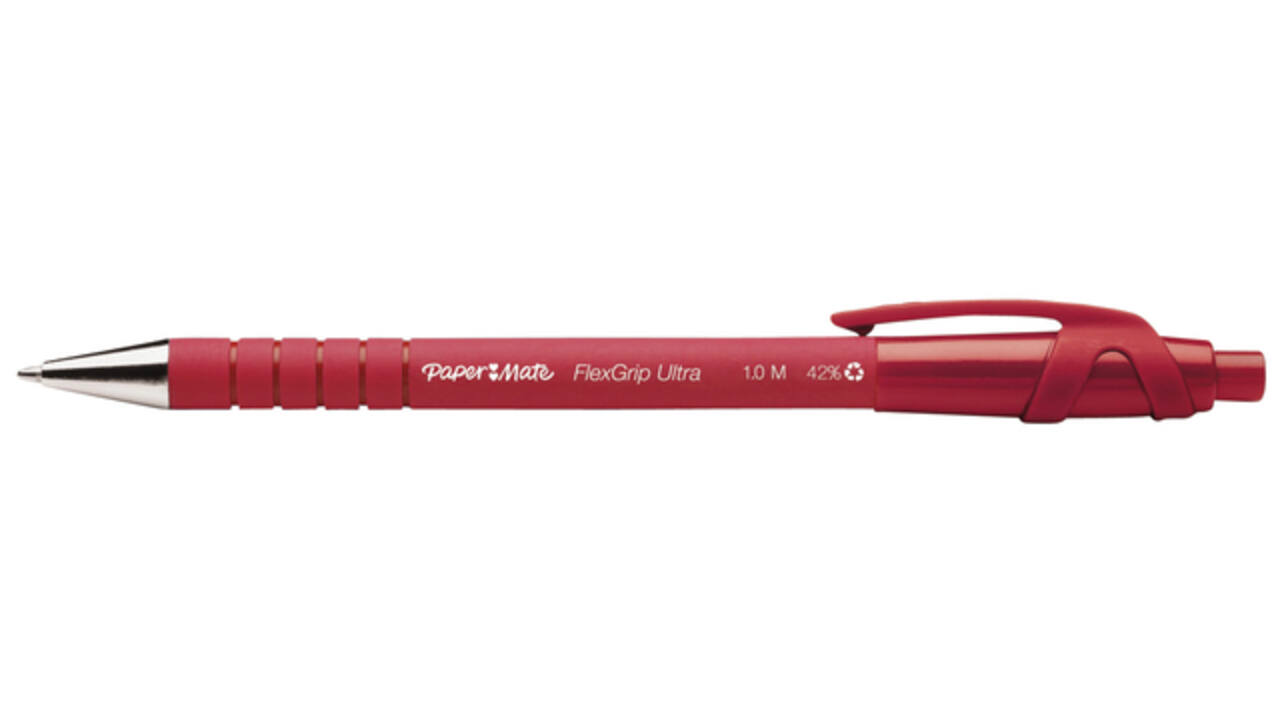 Balpen Paper Mate Flexgrip Ultra medium rood