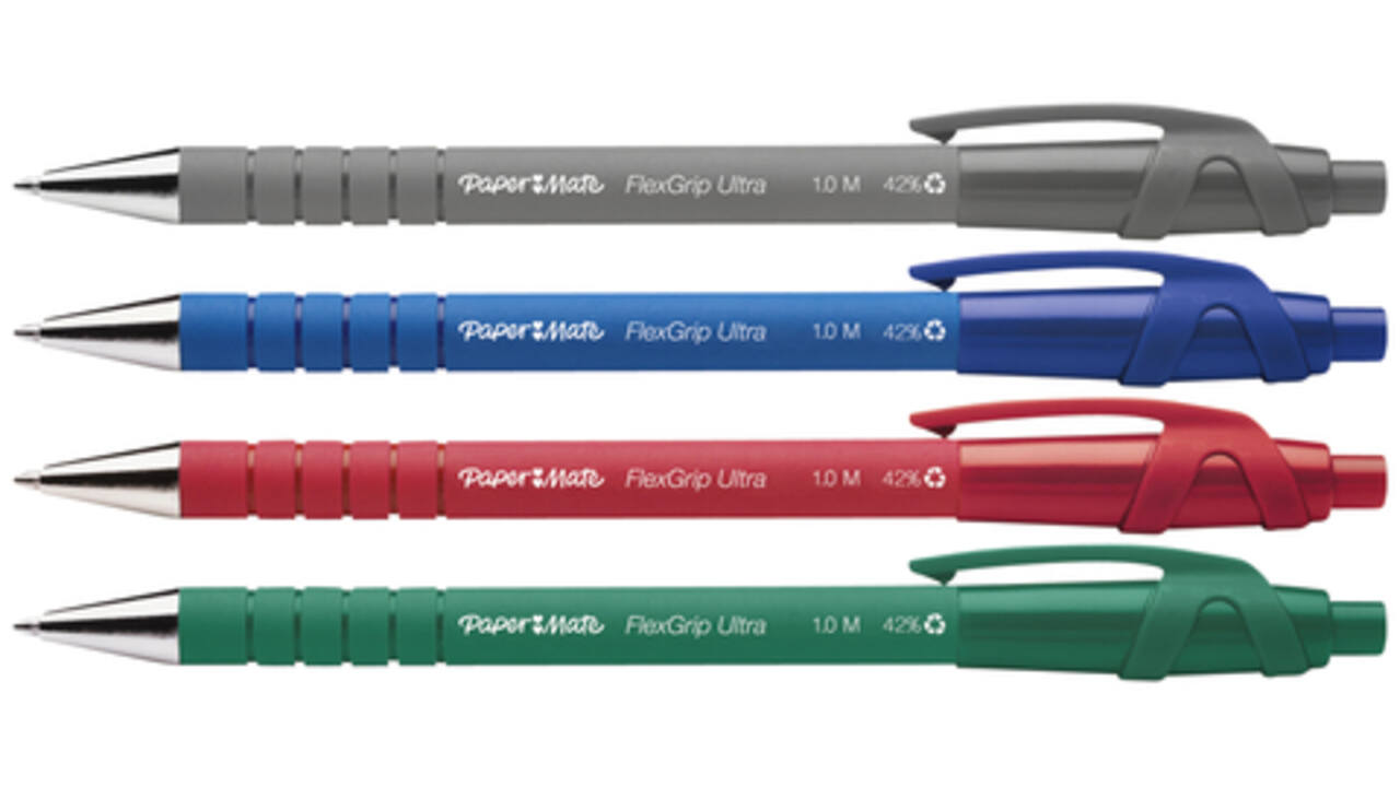 Balpen Paper Mate Flexgrip Ultra medium zwart