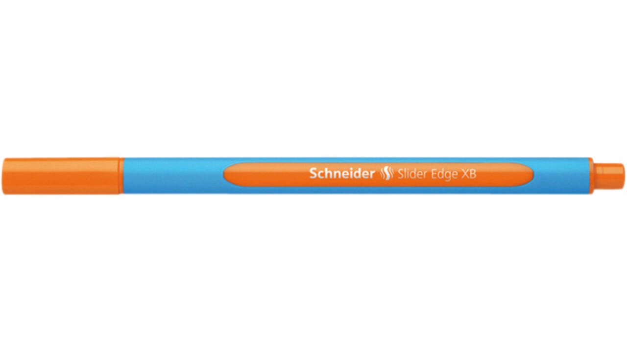 Balpen Schneider Slider Edge extra breed oranje