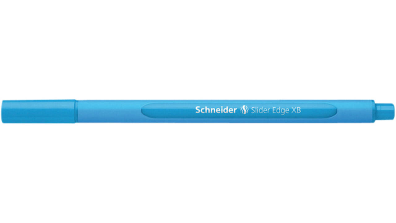 Balpen Schneider Slider Edge extra breed lichtblauw
