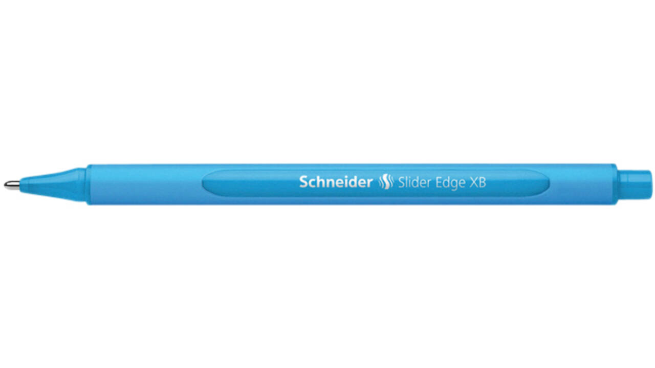 Balpen Schneider Slider Edge extra breed lichtblauw