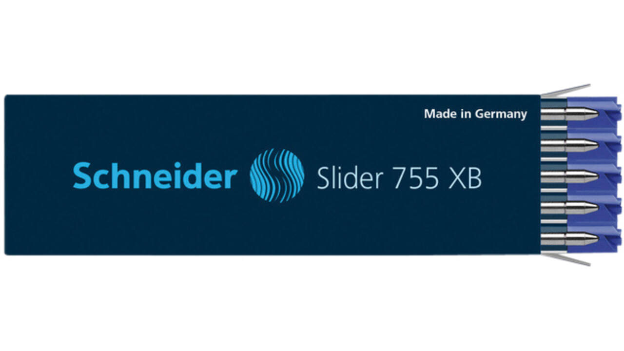 Balpenvulling Schneider 755 Slider Jumbo extra breed blauw
