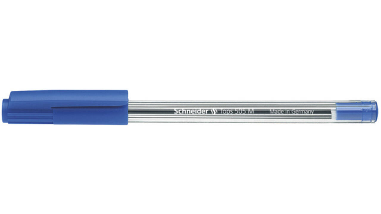 Balpen Schneider Tops 505 medium blauw