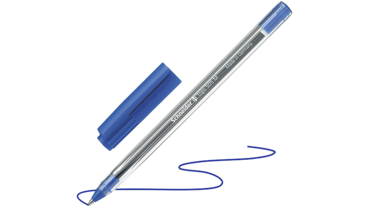 Balpen Schneider Tops 505 medium blauw