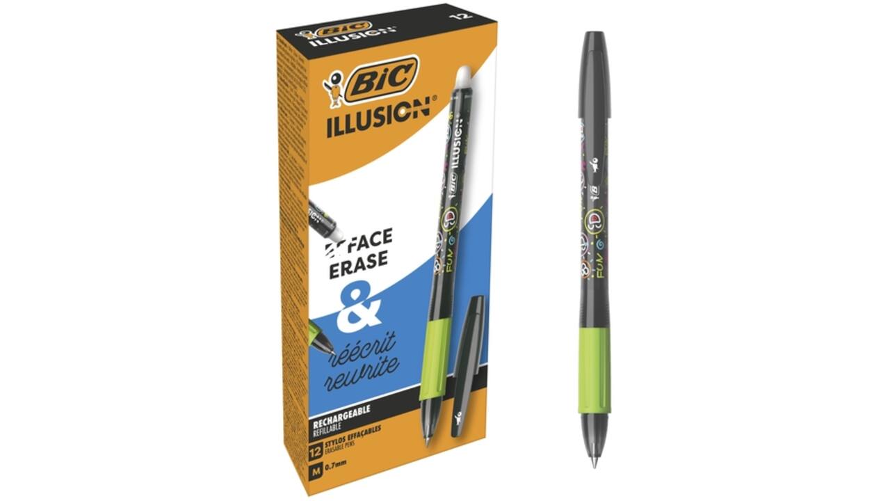 Gelschrijver Bic Gel-ocity illusion medium zwart