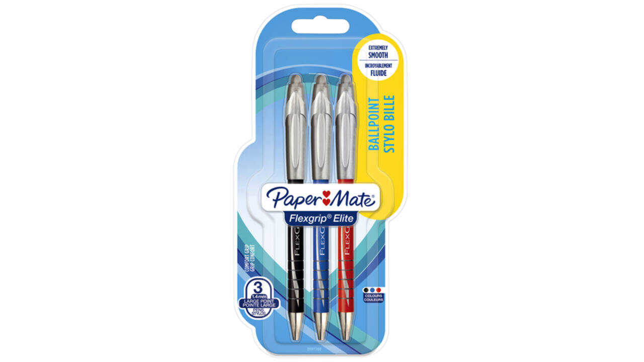 Balpen Paper Mate Flexgrip Elite assorti