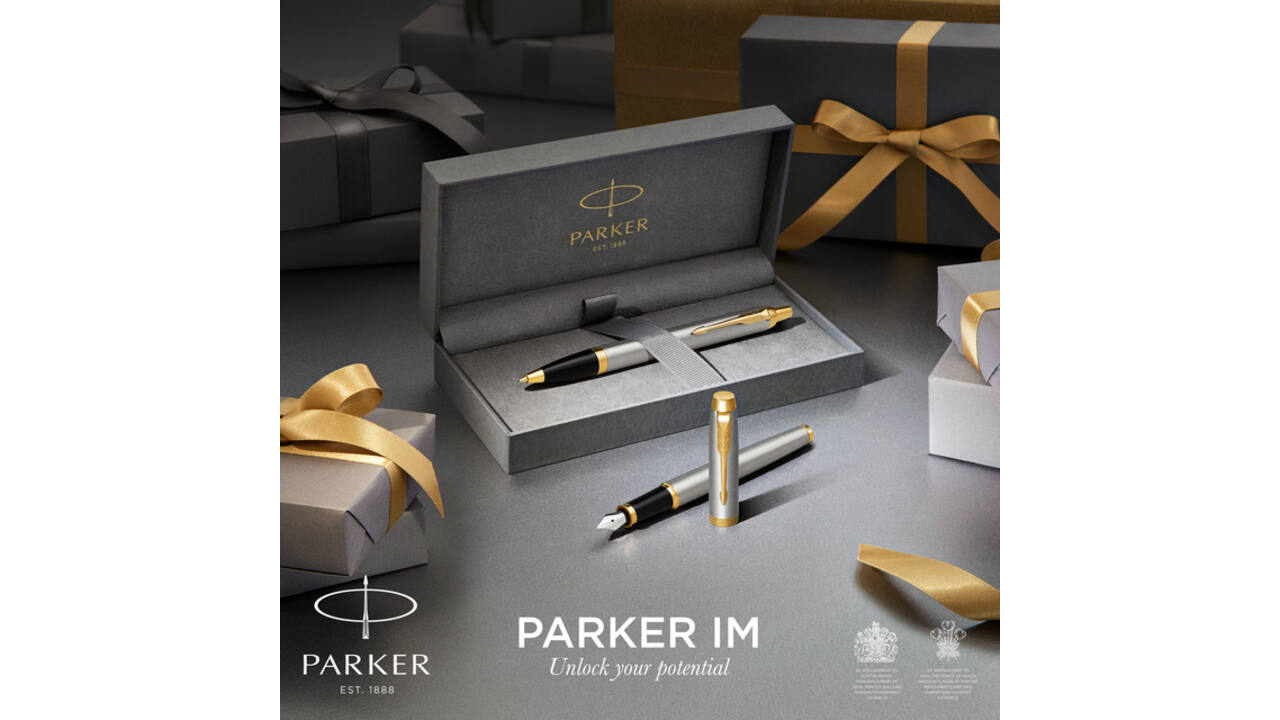 Balpen en Rollerpen Parker IM brushed metal GT medium