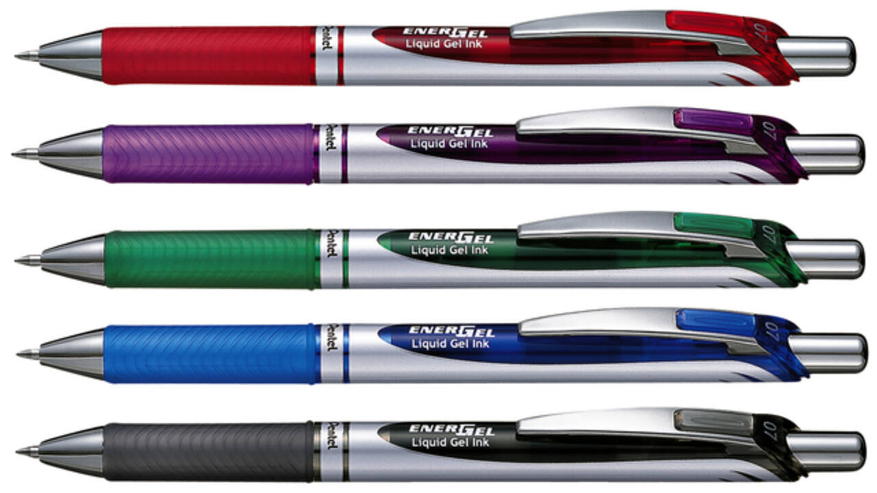 Gelschrijver Pentel BL77 Energel medium rood