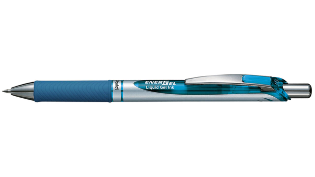Gelschrijver Pentel BL77 Energel medium lichtblauw