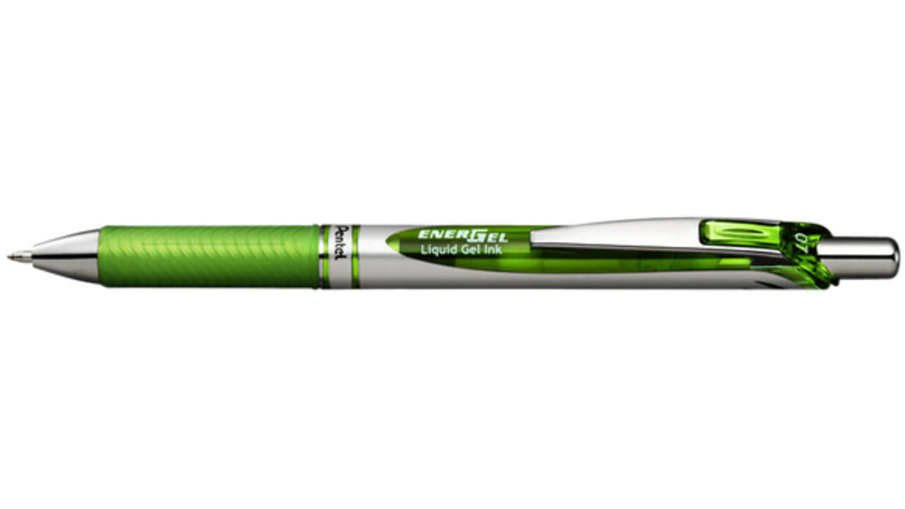 Gelschrijver Pentel BL77 Energel medium lichtgroen