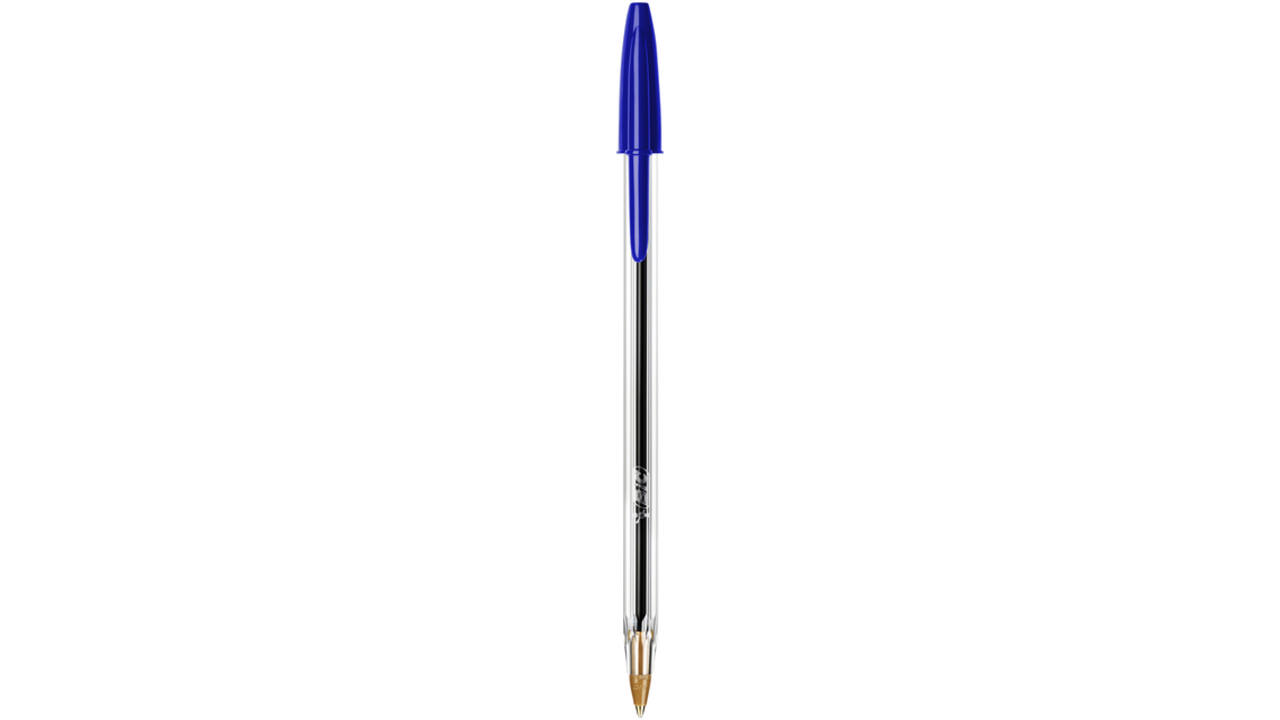 Balpen Bic Cristal medium blauw zakje à 8+2 gratis