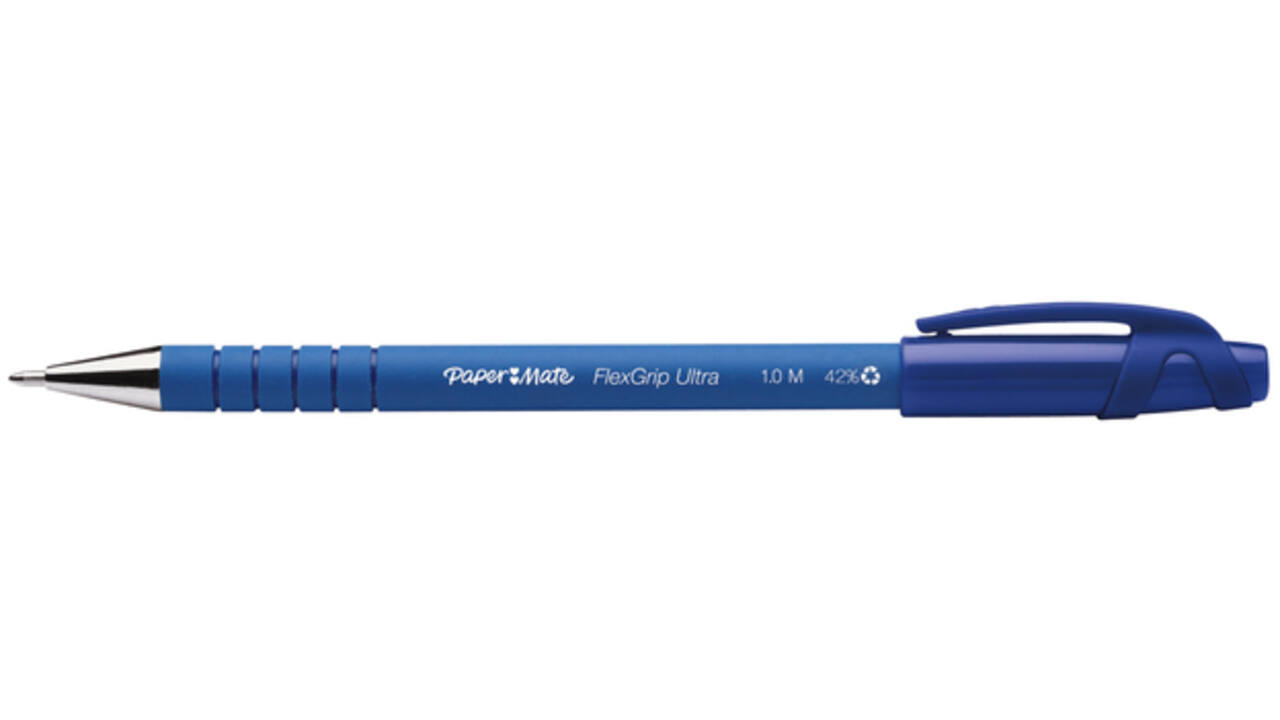 Balpen Paper Mate Flexgrip Ultra stick medium blauw