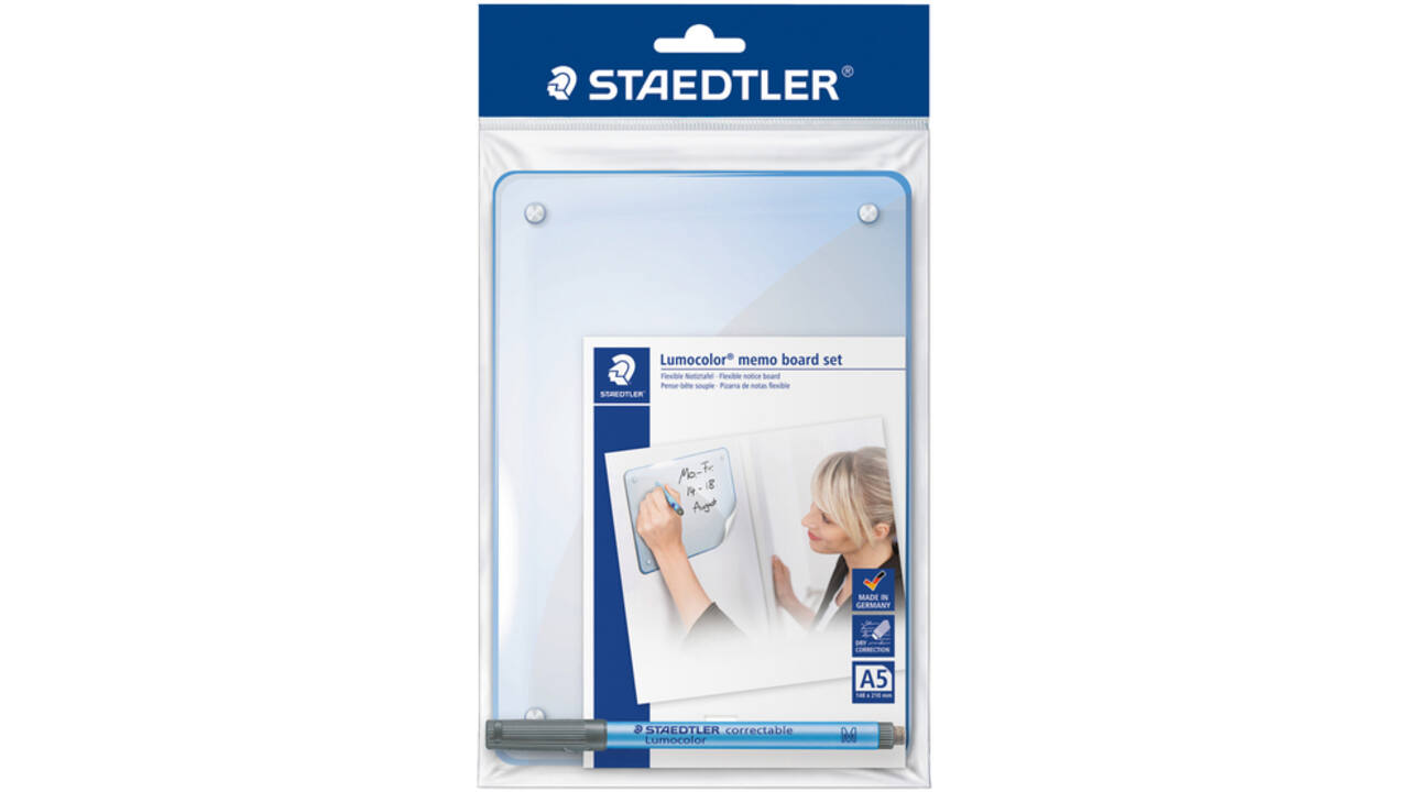 Whiteboard Staedtler Lumocolor memo A5 met pen 305