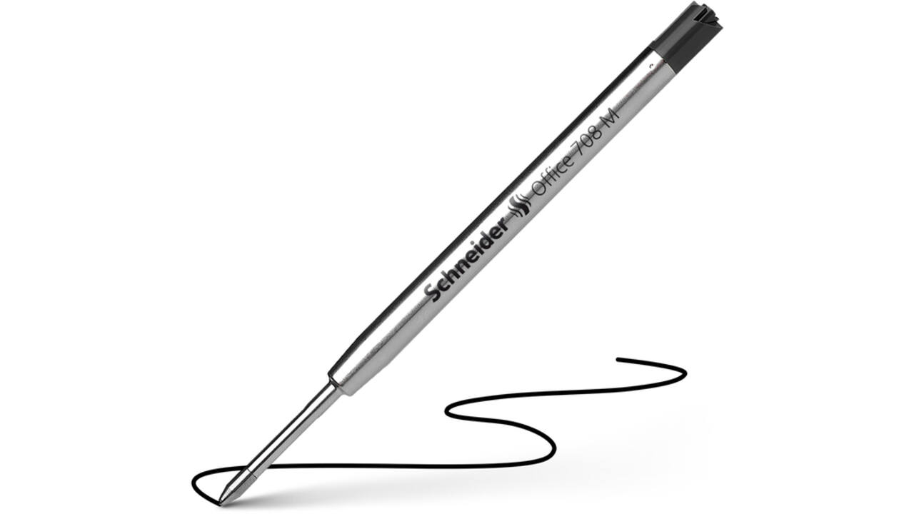 Balpenvulling Schneider 7081 Jumbo tbv Parker medium zwart