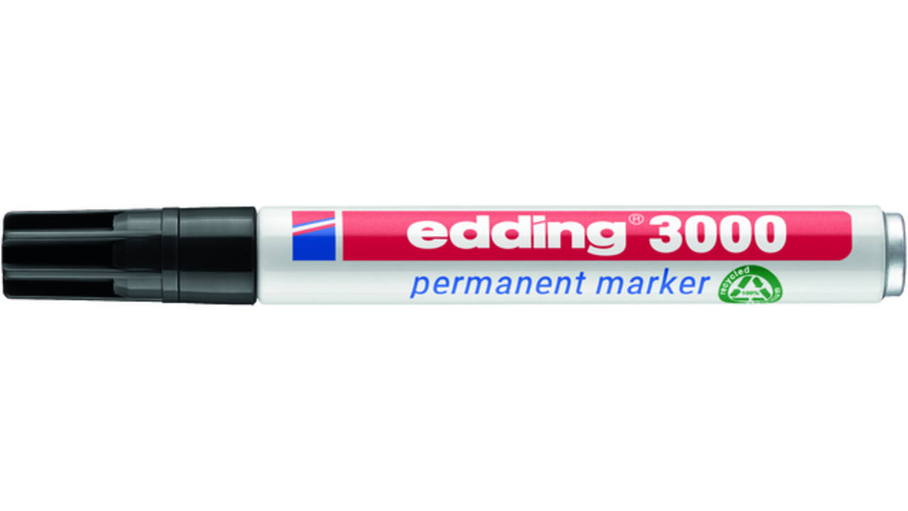 Viltstift edding 3000 rond 1.5-3 mm zwart