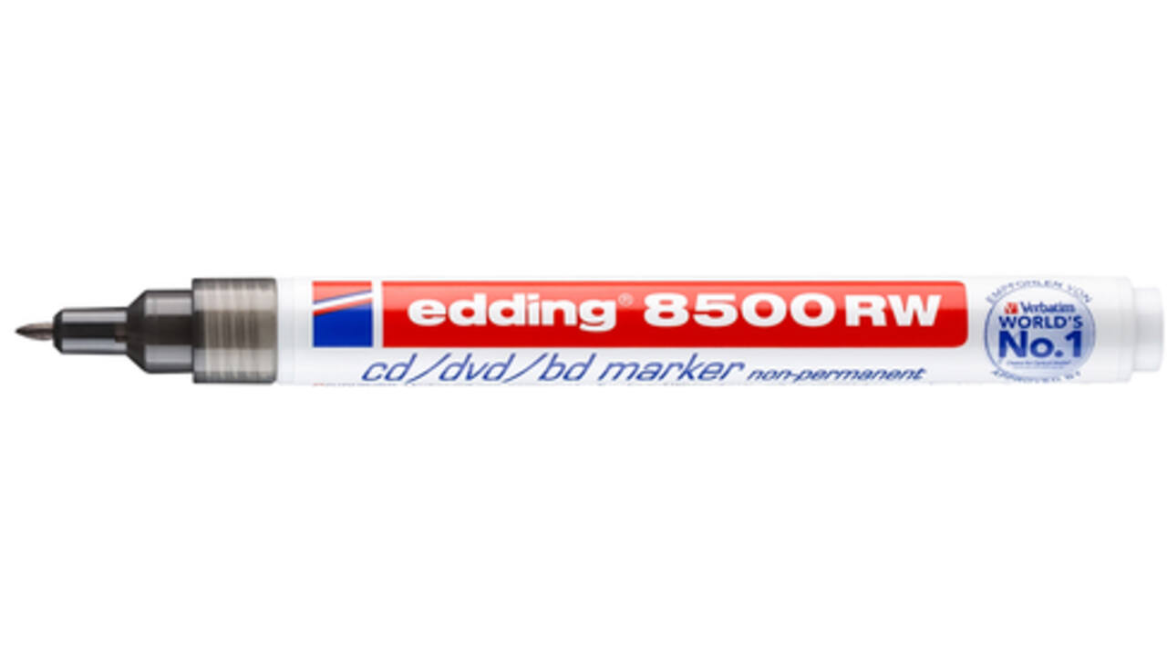 Cd marker edding 8500 rond 1.0mm zwart