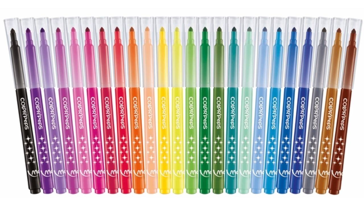Viltstift Maped Color'Peps Long Life set á 24 kleuren