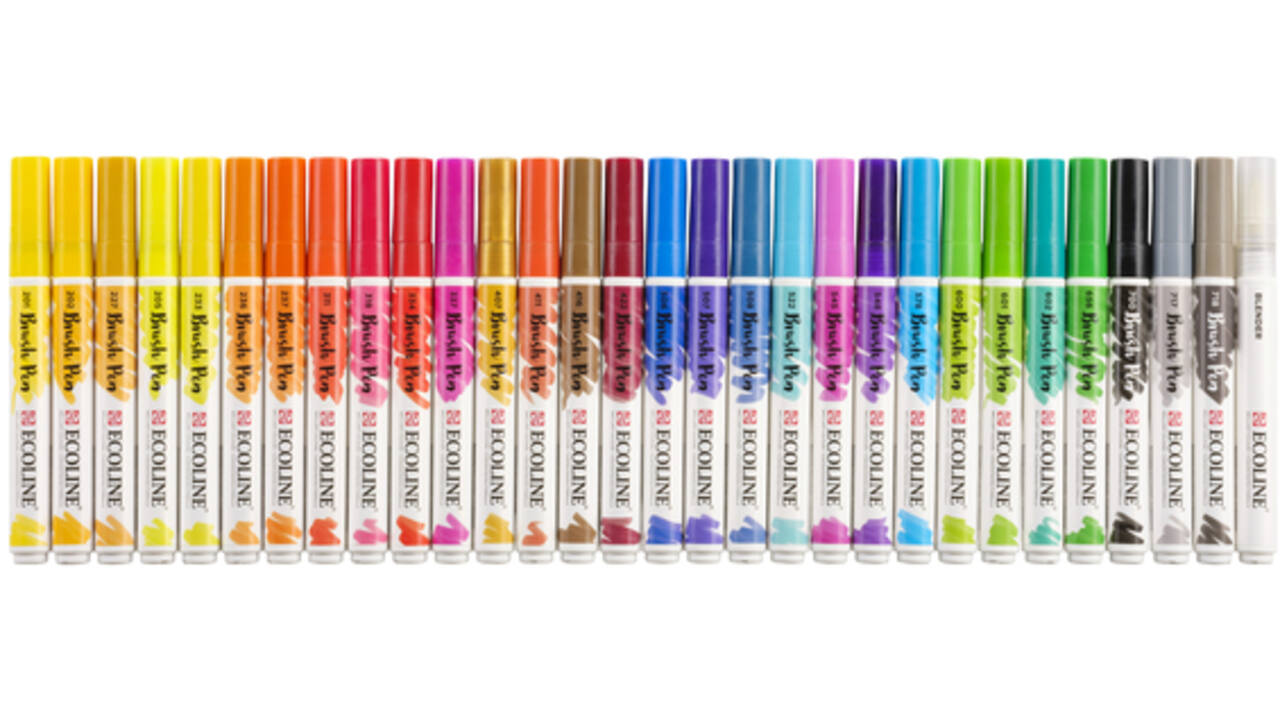 Brushpen Talens Art Creation Ecoline assorti etui à 30stuks