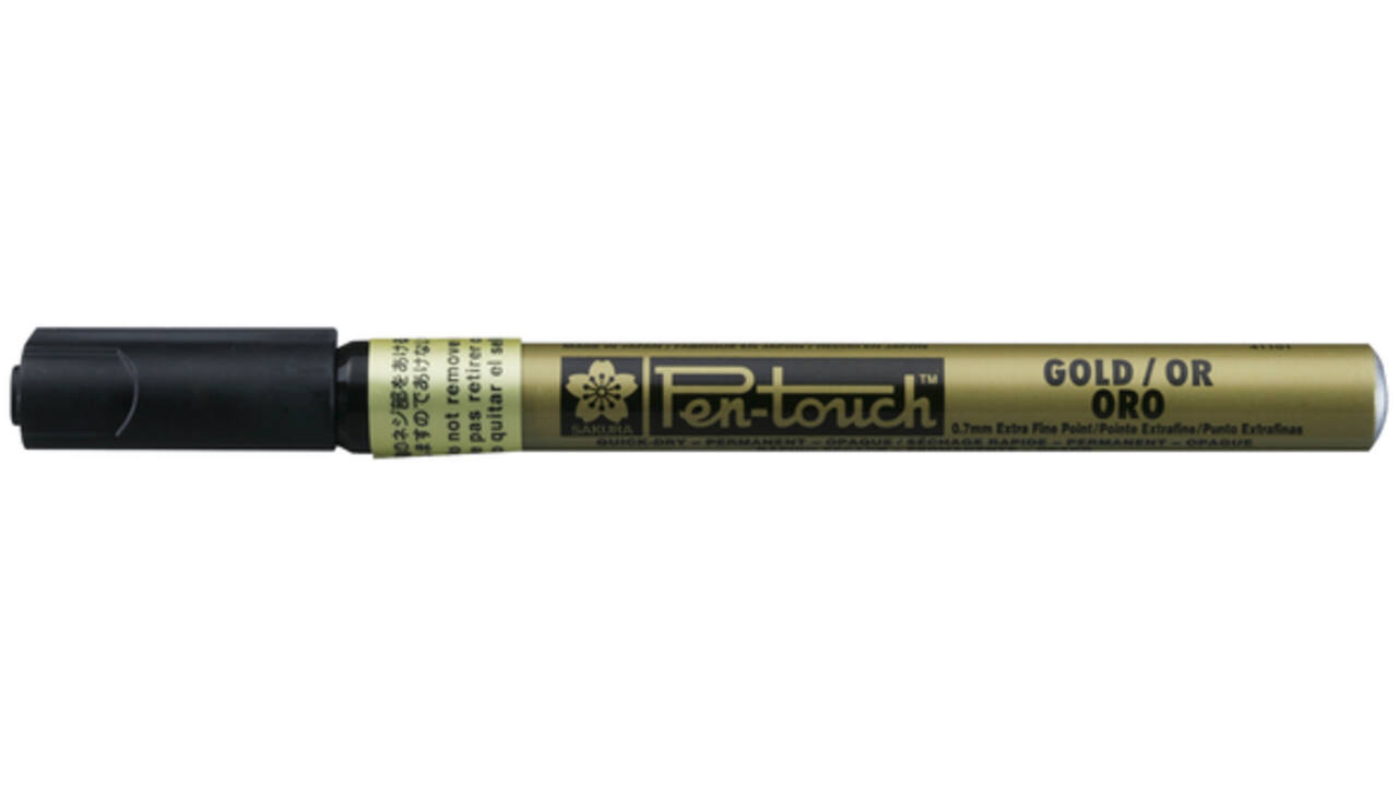 Viltstift Sakura pen-touch EF Goud 1-2mm