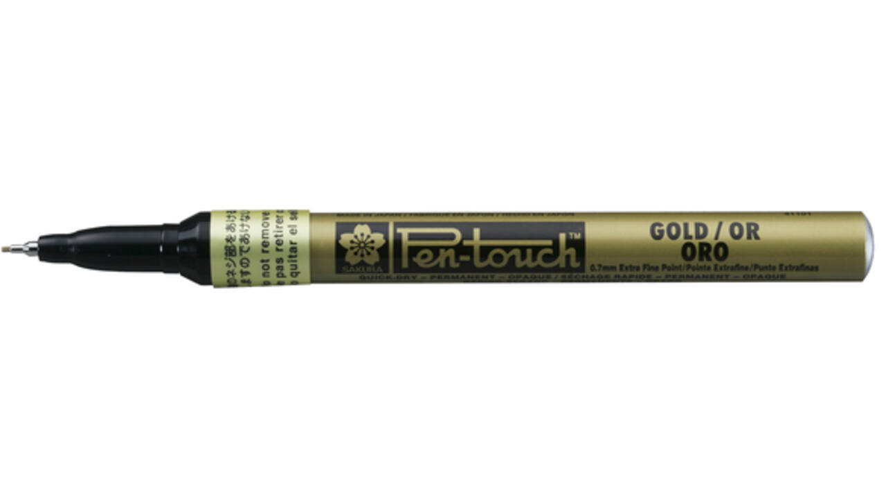 Viltstift Sakura pen-touch EF Goud 1-2mm