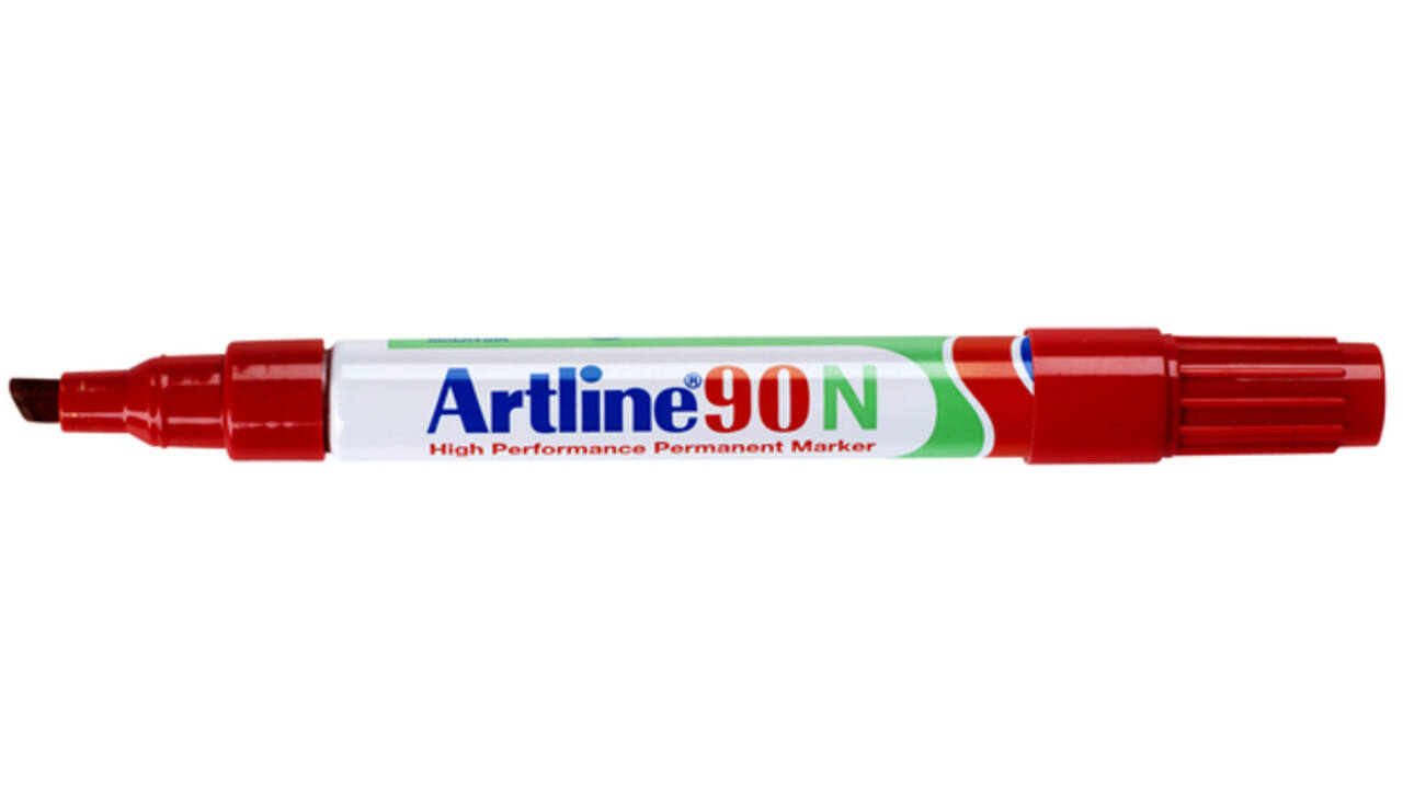Viltstift Artline 90 schuin 2-5mm rood