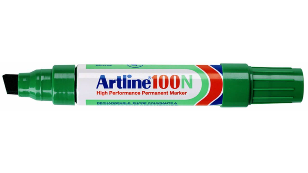 Viltstift Artline 100 schuin 7.5-12mm groen