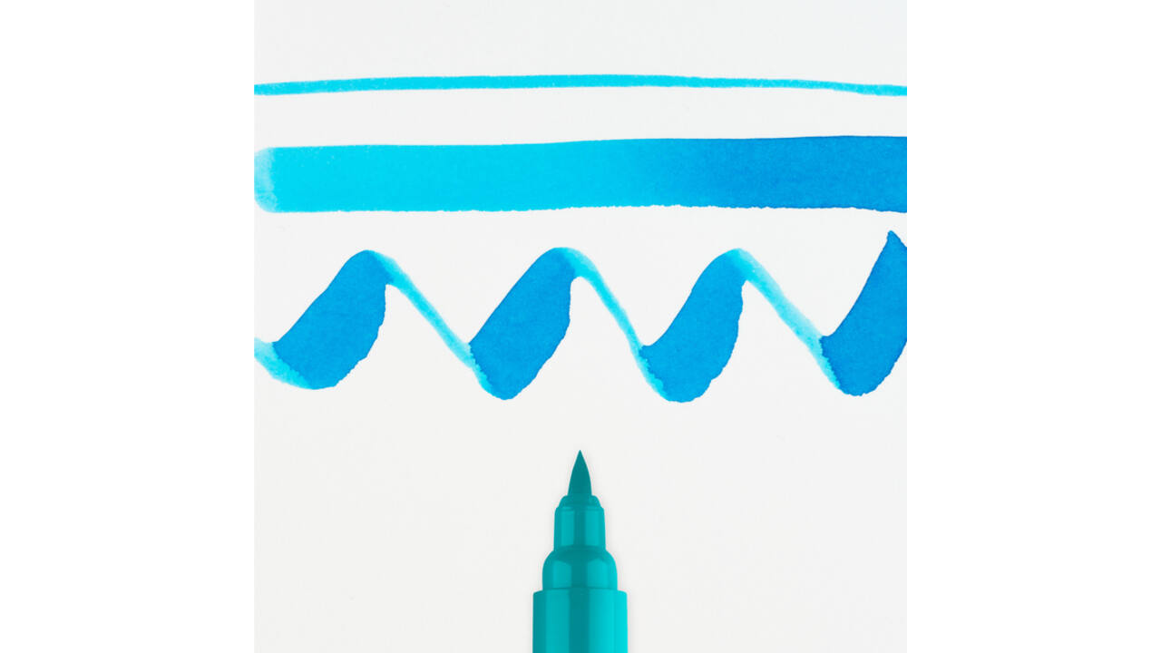 Brushpen Talens Ecoline 522 turquoiseblauw
