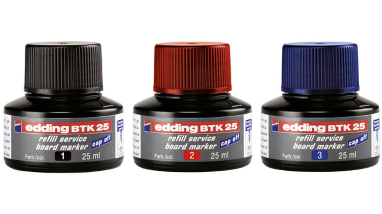 Viltstiftinkt edding BTK25 voor whiteboard rood