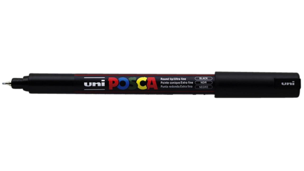 Verfstift Posca PC1MR extra fijn zwart
