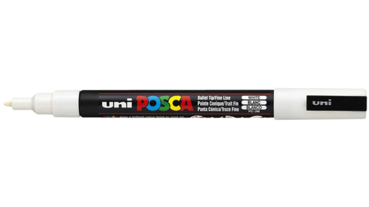 Verfstift Posca PC3M fijn wit