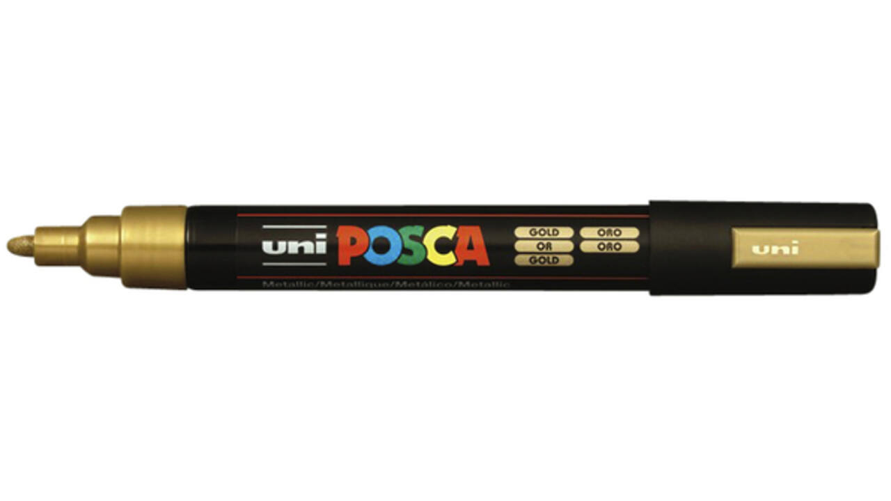 Verfstift Posca PC5M medium goud