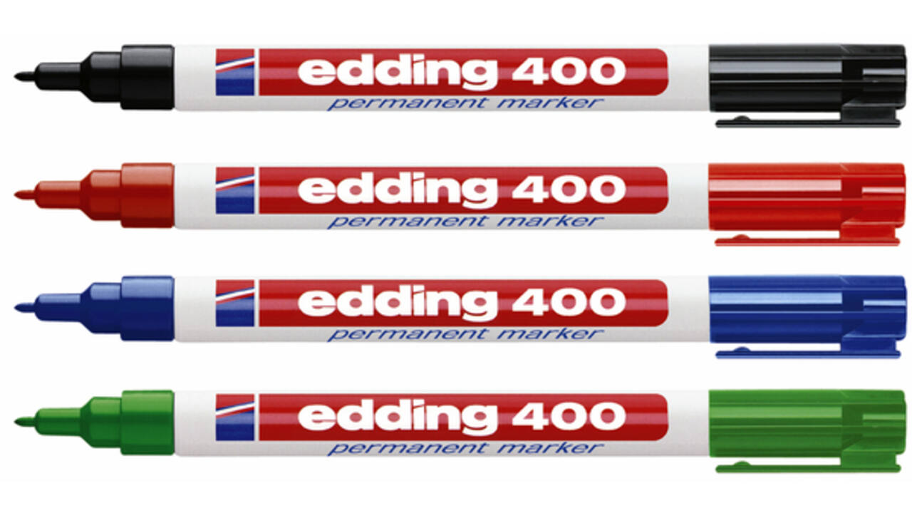 Viltstift edding 400 rond 1mm groen