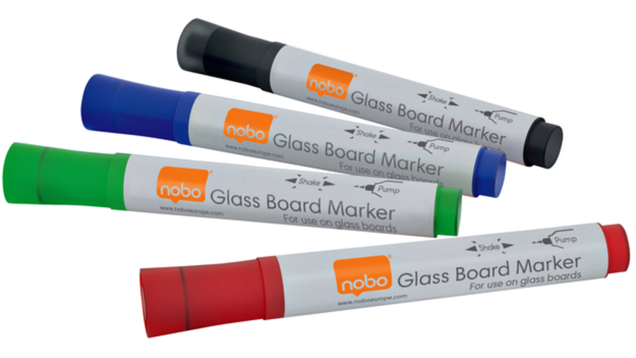 Viltstift Nobo glasbord assorti