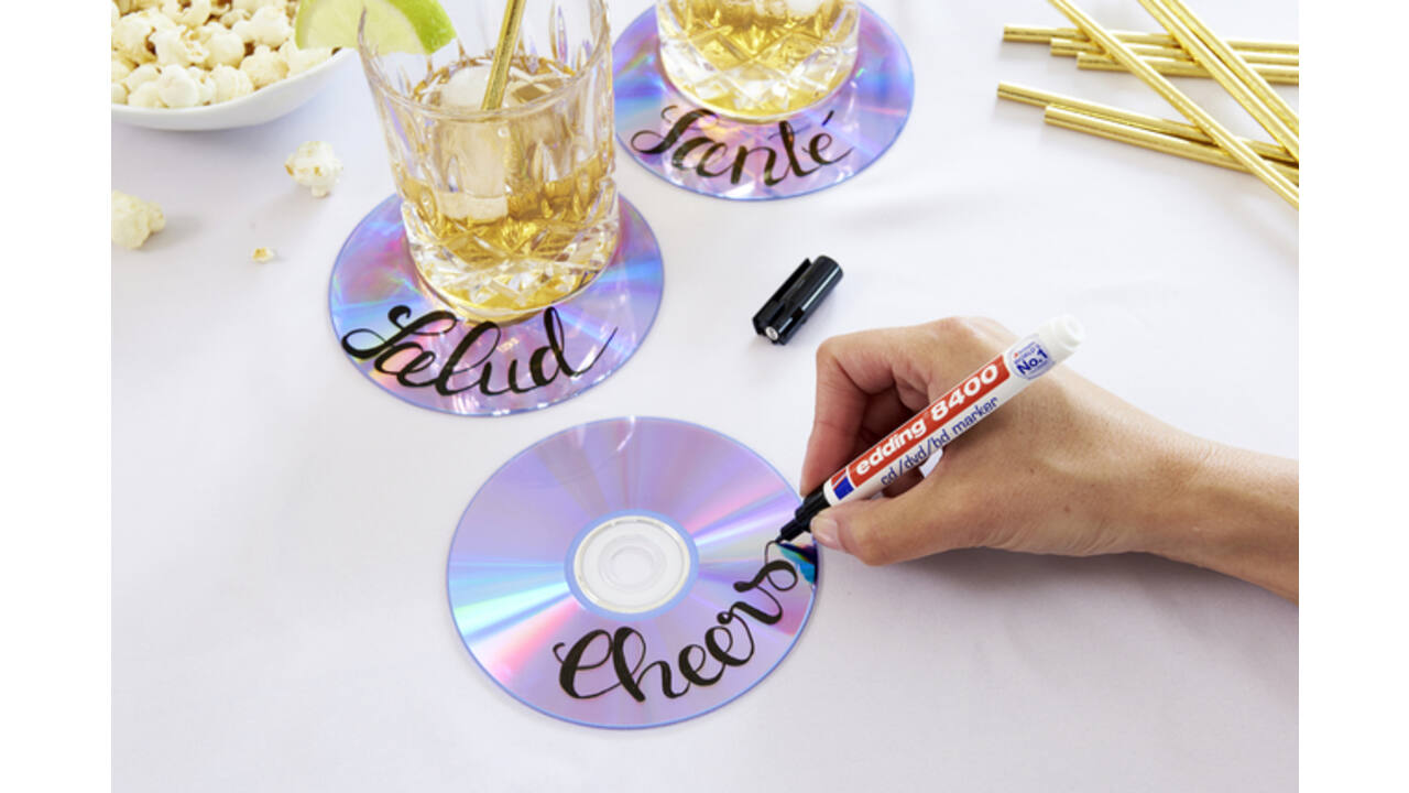 Cd marker edding 8400 rond 0.5-1.0mm assorti etui à 4 stuks