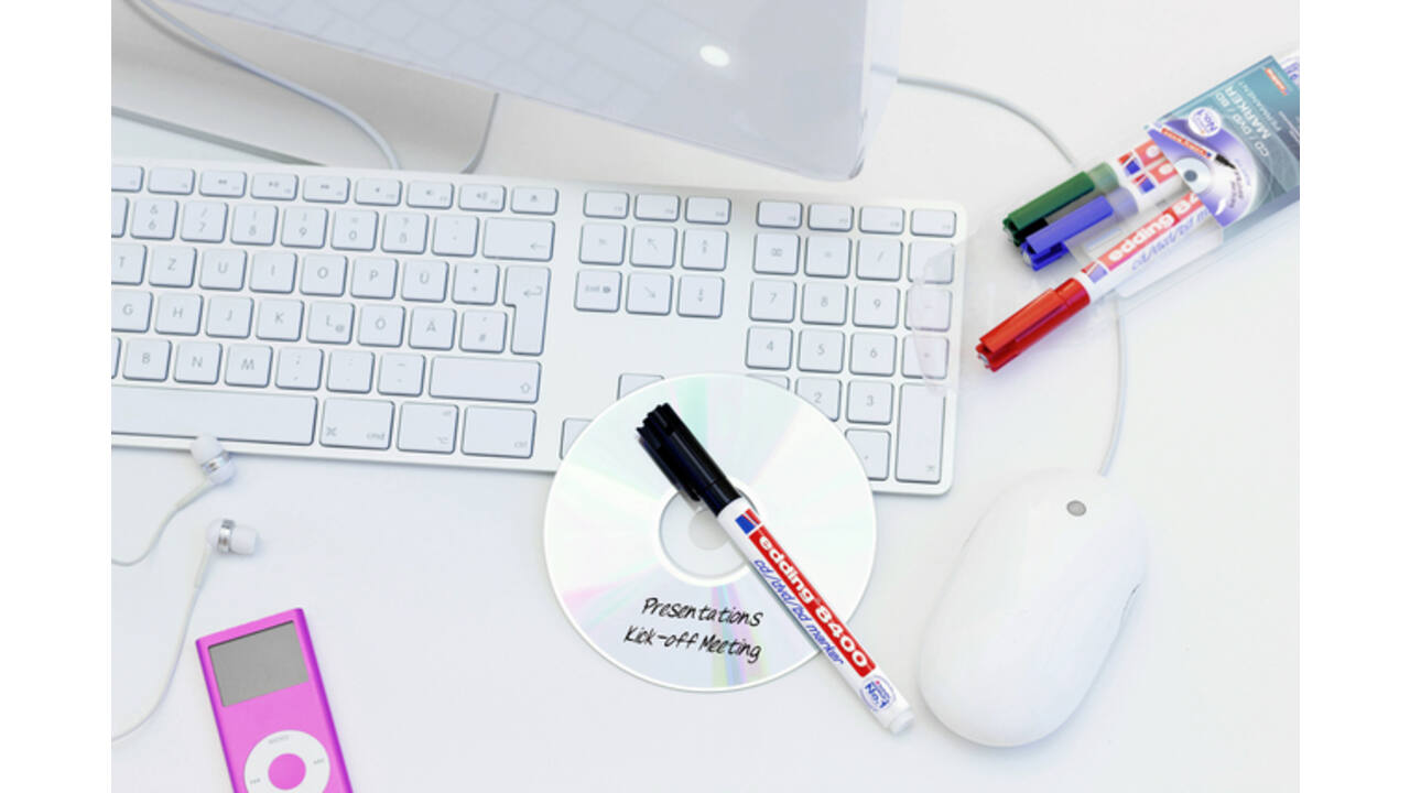 Cd marker edding 8400 rond 0.5-1.0mm assorti etui à 4 stuks