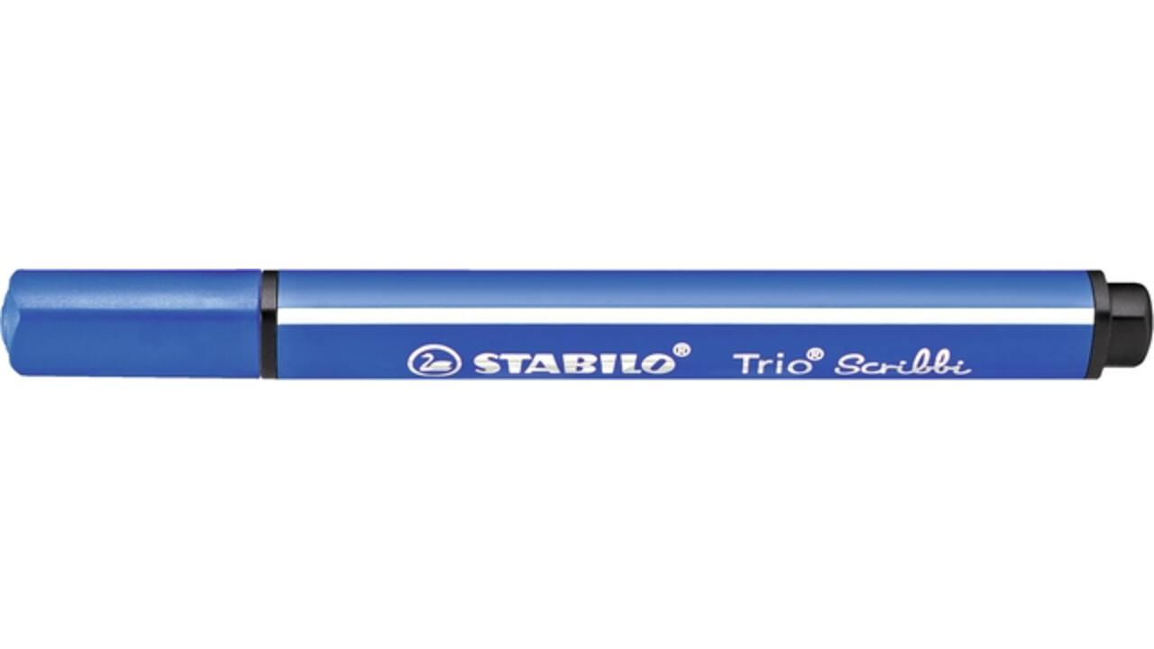 Viltstift STABILO Trio Scribbi 368/14 assorti etui à 14 stuks