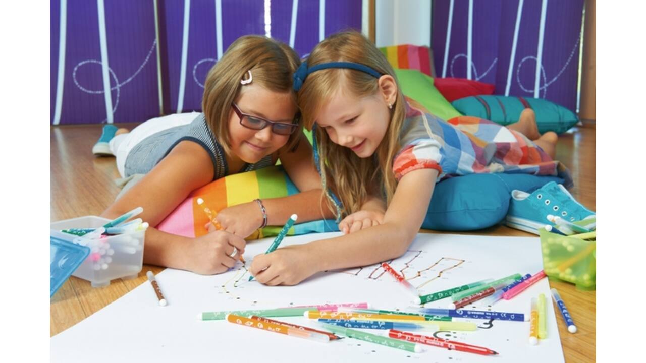 Viltstift STABILO Trio A-Z 378/30 assorti etui à 30 stuks
