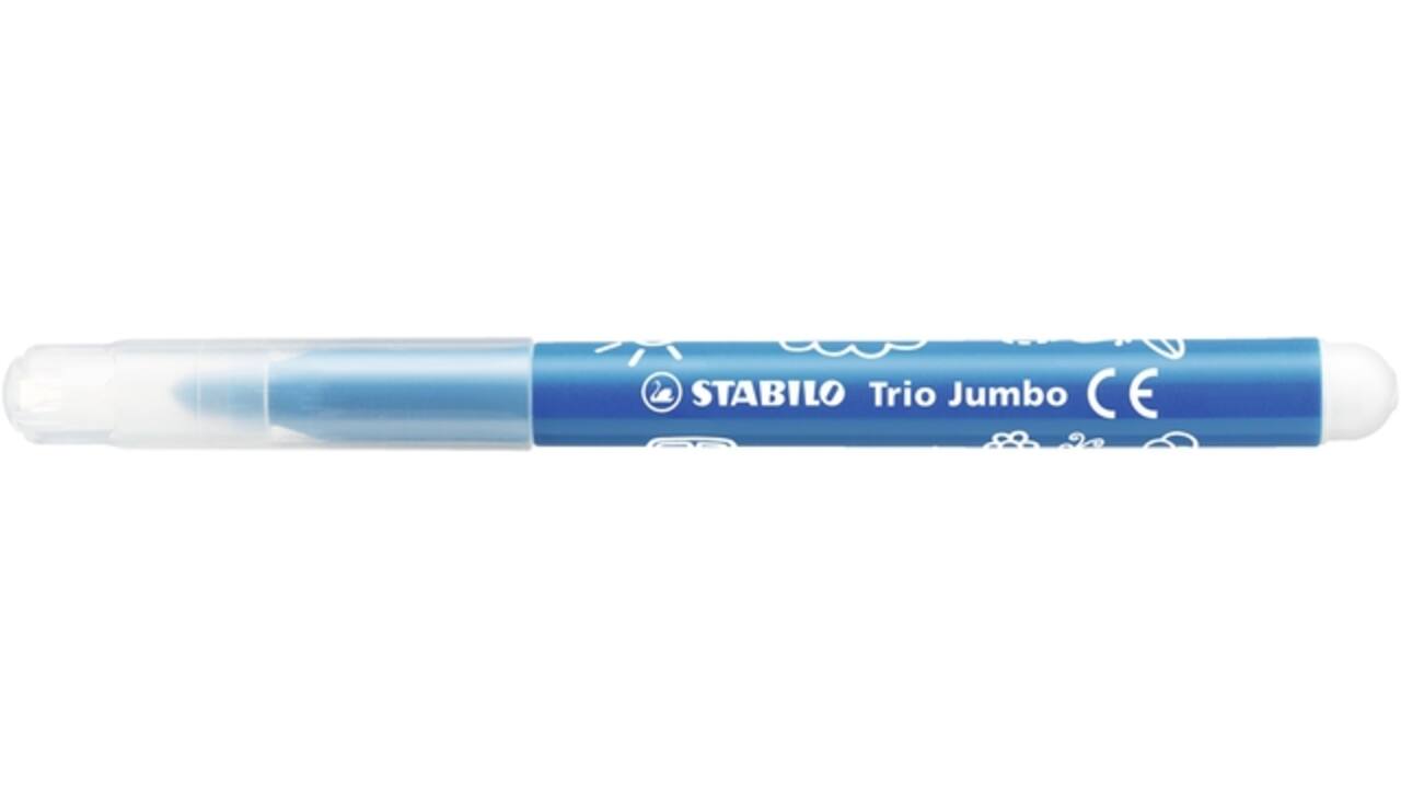 Viltstift STABILO Trio Jumbo 380/12 extra large assorti etui à 12 stuks