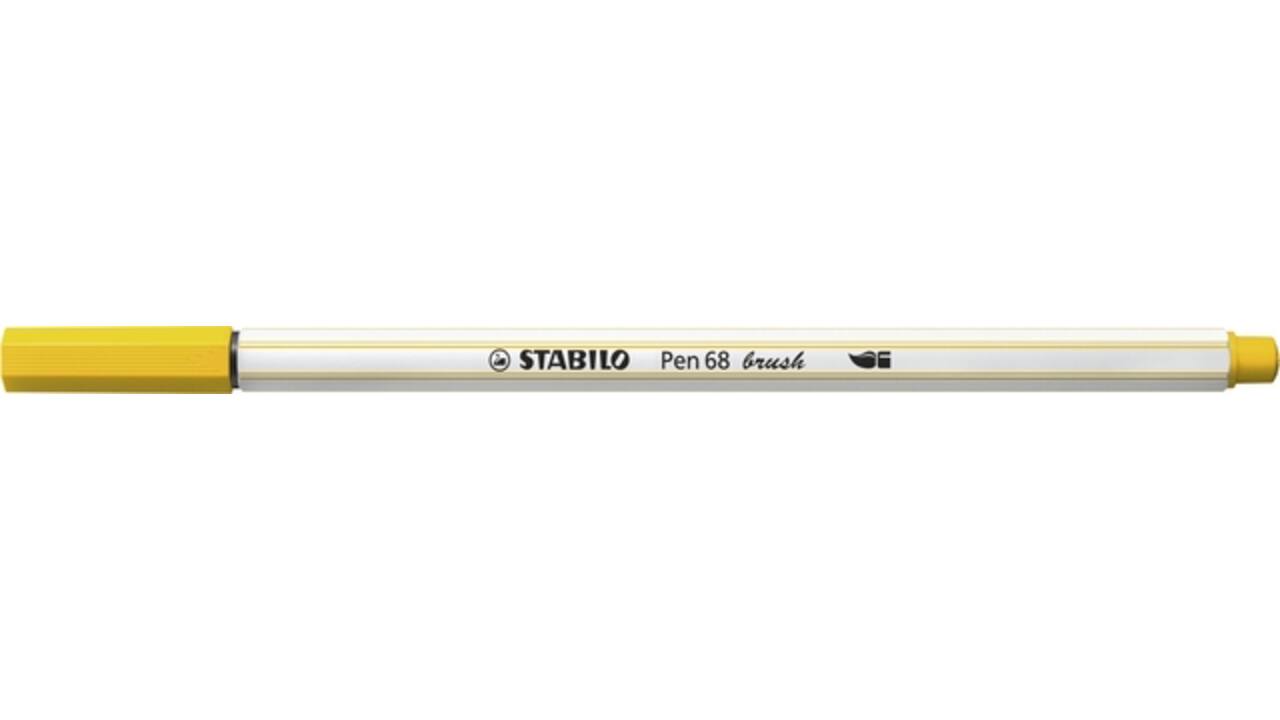Brushstift STABILO Pen 568/44 geel