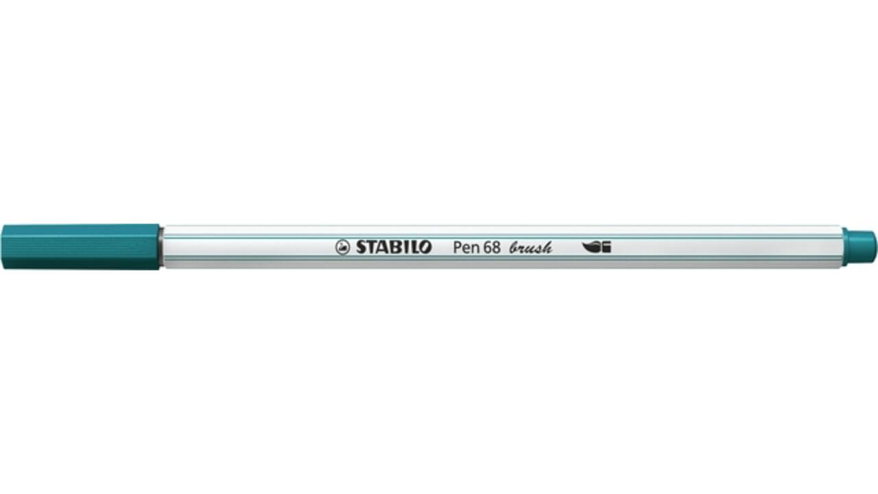Brushstift STABILO Pen 568/51 turquoiseblauw