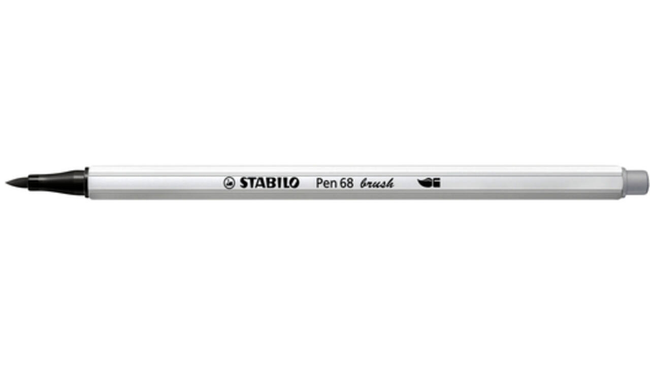 Brushstift STABILO Pen 568/95 koudgrijs