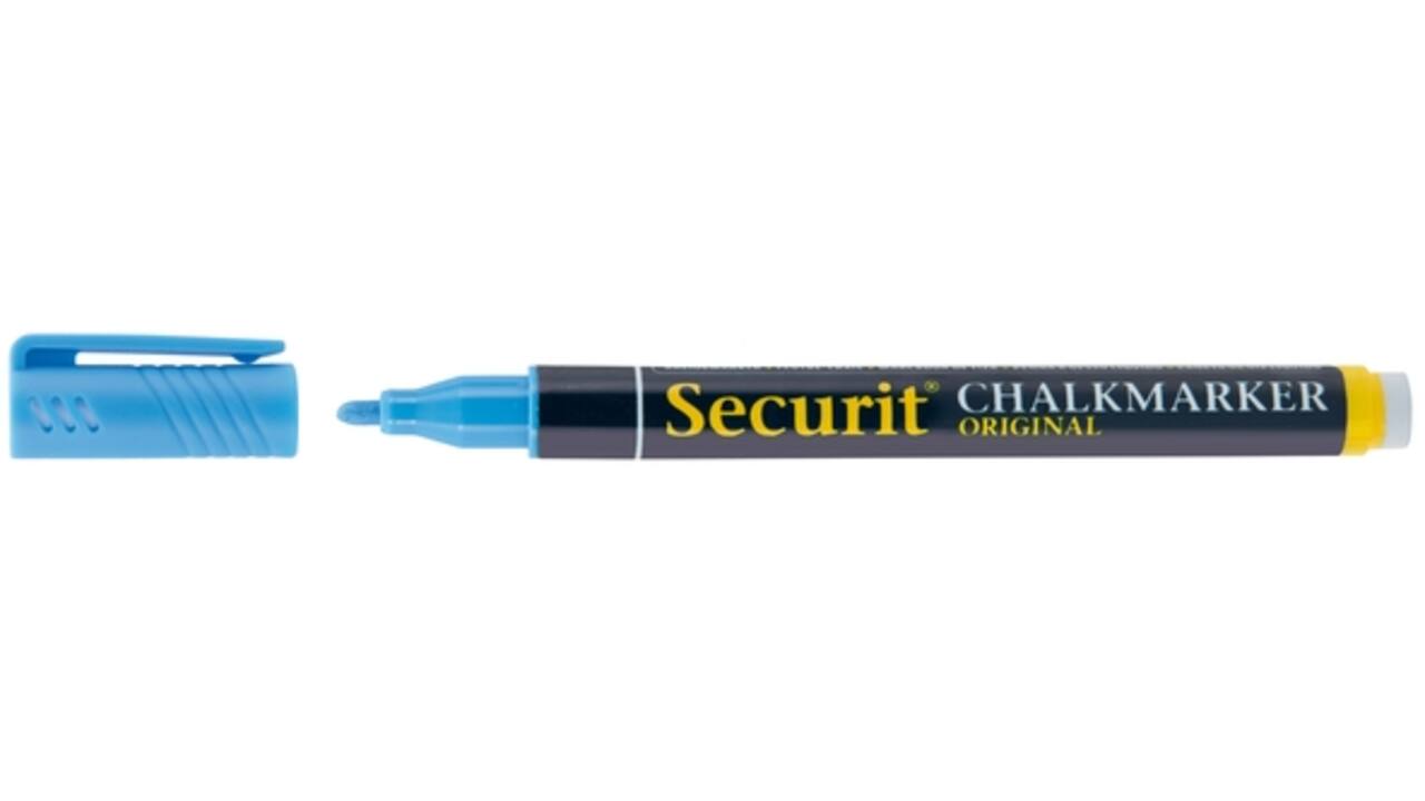 Krijtstift Securit SMA-100 rond ass 1-2mm blister à 4st