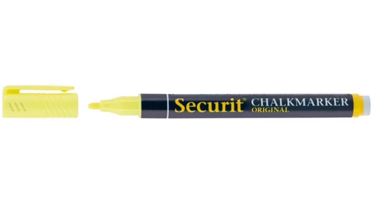Krijtstift Securit SMA-100 rond ass 1-2mm blister à 4st