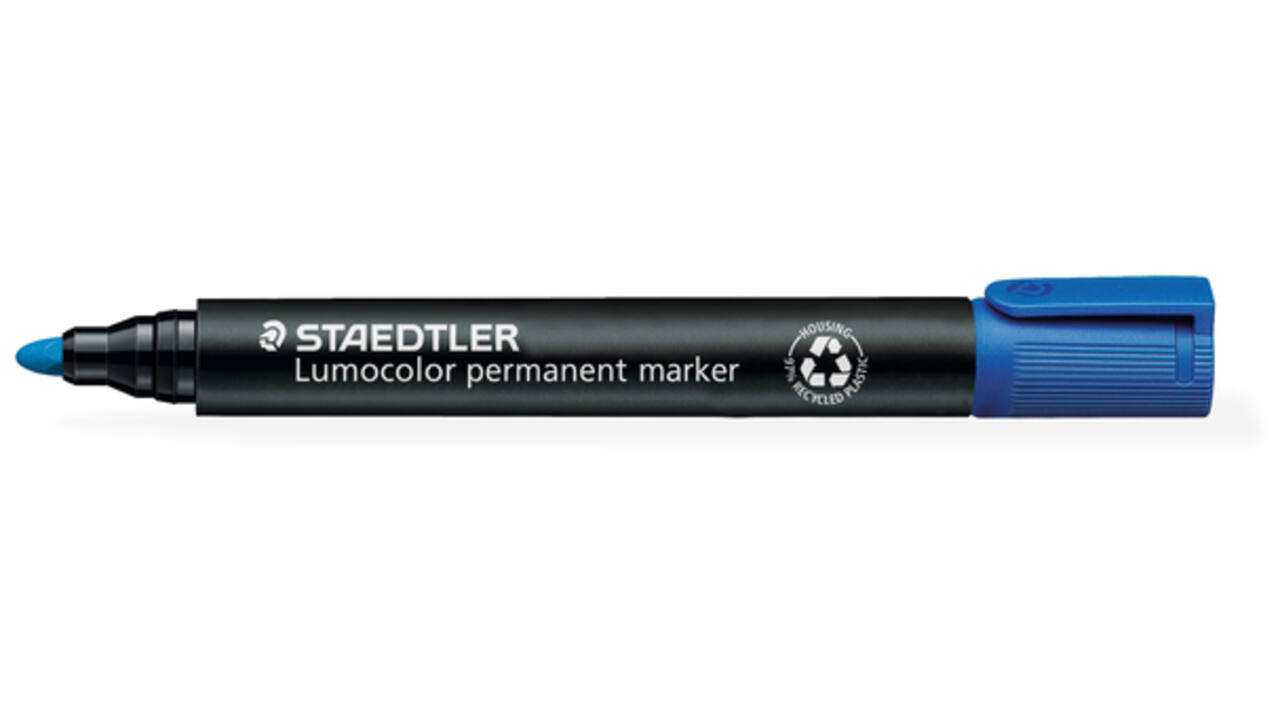 Viltstift Staedtler 352 rond blauw blauw